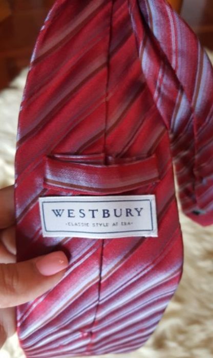 2 Gravatas multicolor/vermelha