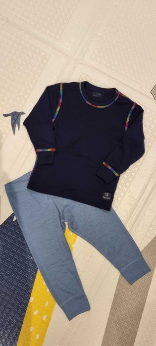 Zestaw merino 100% niebieski 86 do 92 Fix Lindex Janus