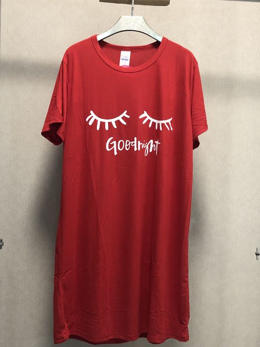 Красна туніка - нічна для дома Good night