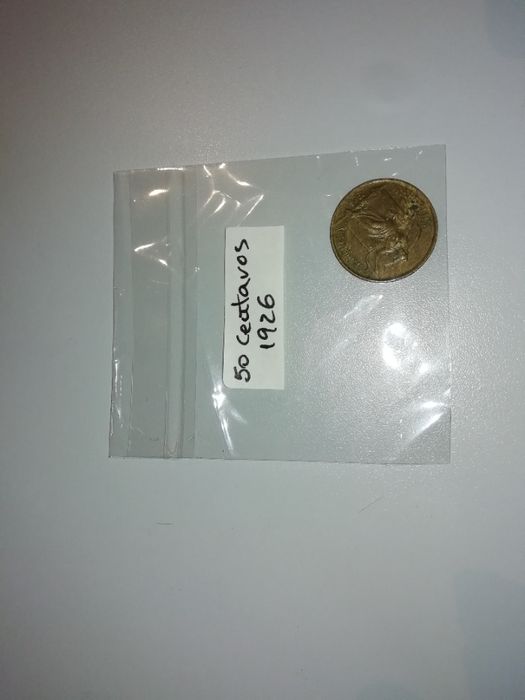 Moeda antiga de 50 centavos de 1926