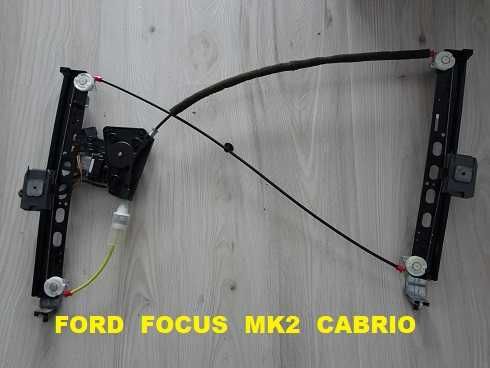 38931013AD0 Ford Focus Mk2 Cabrio CC 2006-2011 Oryginalny Podnośnik Mechanizm Szyby Przód Lewy