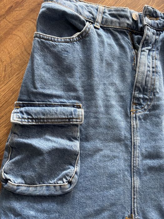 Spódnica    Jeansowa  długa  z  Bershka super fason