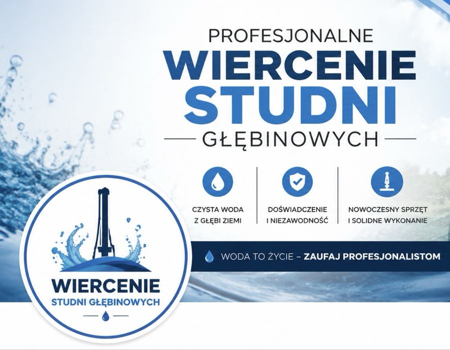 Wiercenie studni głębinowych 280zł/m