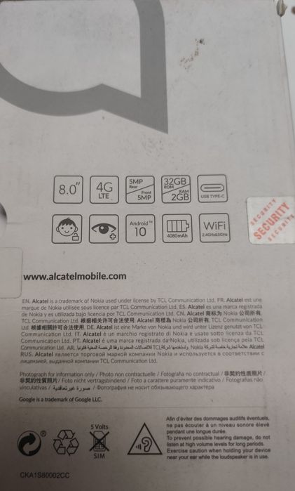 Phone tablet Alcatel