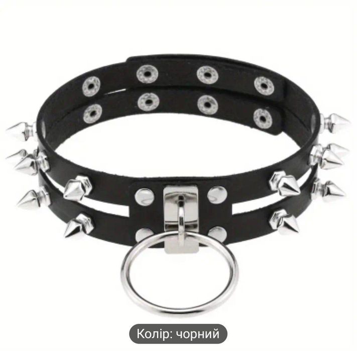 Чокер шкіряний готика - панк