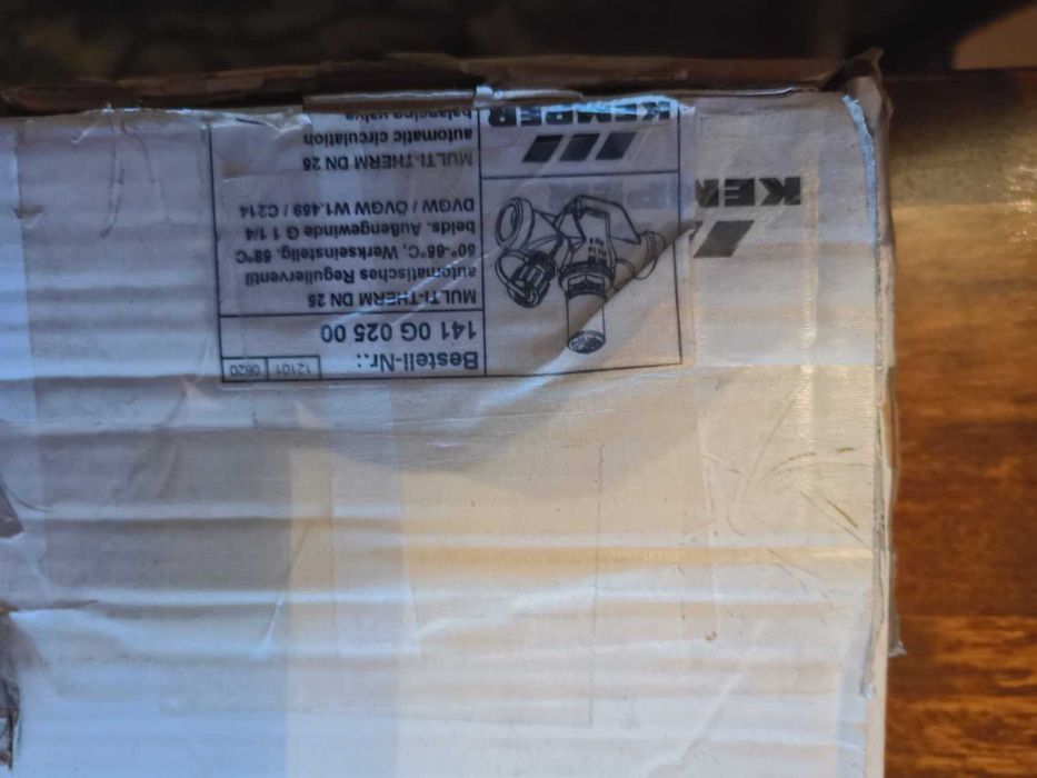 Автоматичний циркуляційний вентиль Kemper MULTI-THERM DN 25 (141 0G) новий