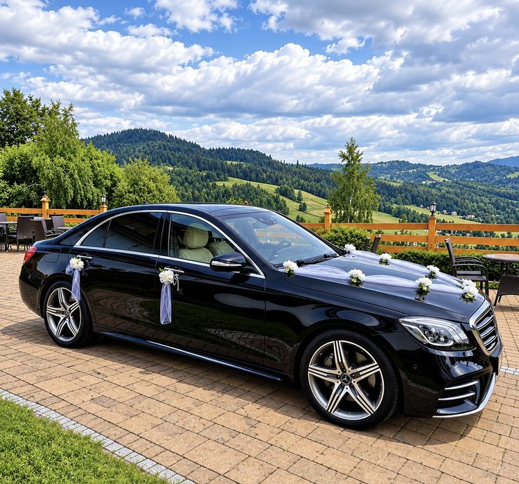 Auto do ślubu Mercedes Klasy S Limuzyna (wynajem)