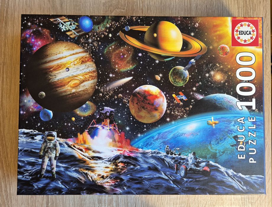 Puzzle Educa wszechświat 1000  planety kosmos puzle hiszpańskie