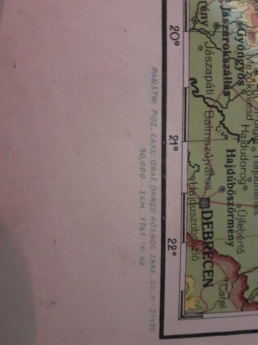 Mapa Czechosłowacji z 1948 roku
