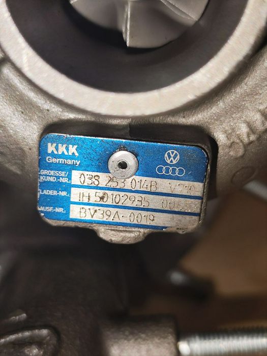 Турбіна Volkswagen.1,9 d. Polo IV; Skoda Roomster