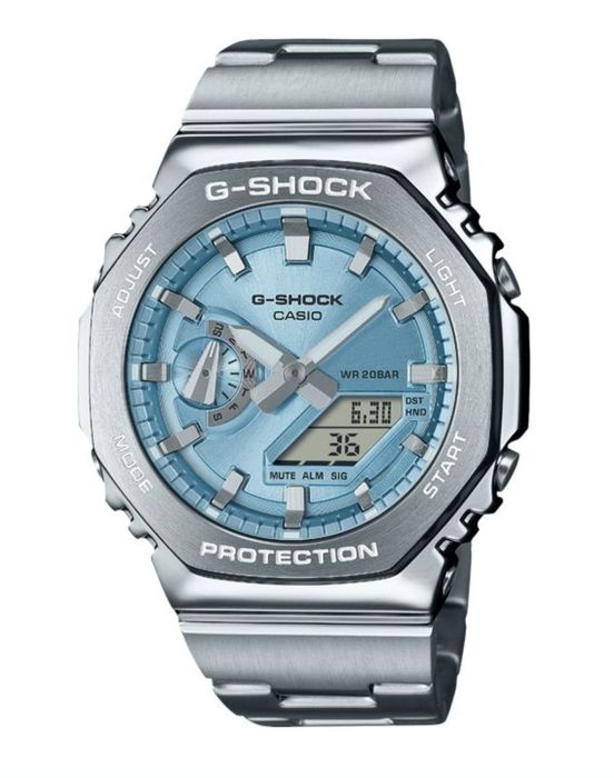 Годинник  Casio G-SHOCK Classic GM-2110D, сріблястий. Оригінал
