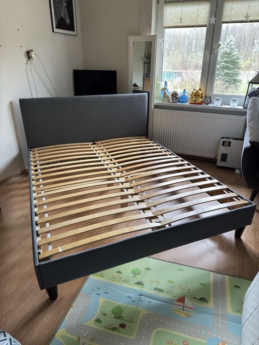 Łóżko kontynentalne 160x200 IKEA SÄBÖVIK – jak nowe!