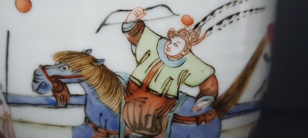 xícara de porcelana chinesa antiga