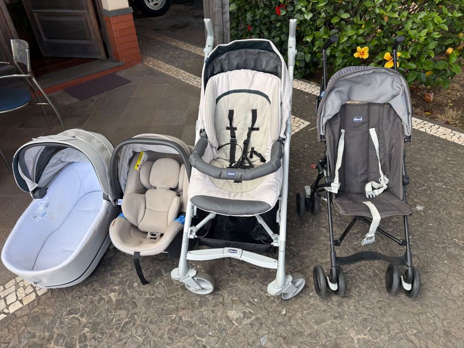 Trio love up + carrinho de passeio + berço next to me