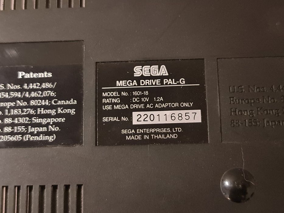 Sega mega drive 1 konsola