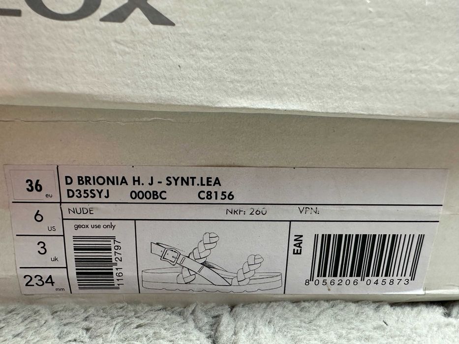 sandały skórzane damskie geox d briona 36