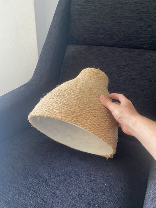 Abajur candeeiro corda - boho