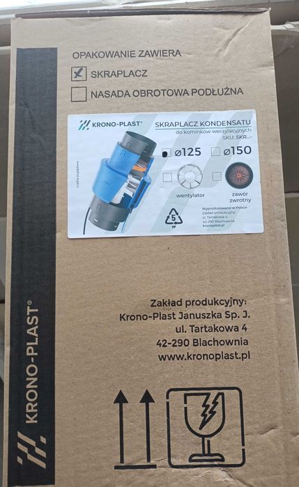 Skraplacz kondensatu Krono-Plast Ø125  – nowy