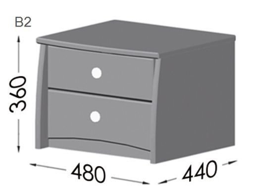 Прикроватна дерев'янна тумба Єстелла Вега