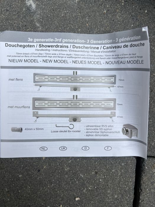 Odplyw podlogowy liniowy Wiesbaden