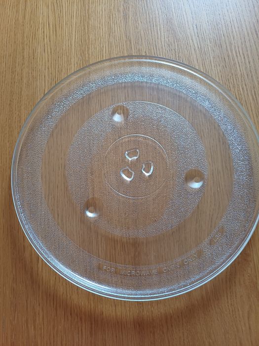 Prato para microondas com suporte giratório