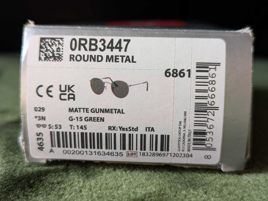 Okulary Ray-Ban Round Metal, rozmiar 53
