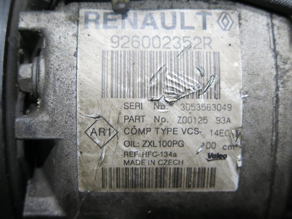 Compressor De Ar Condicionado Renault Clio Iv Ref: 926002352R