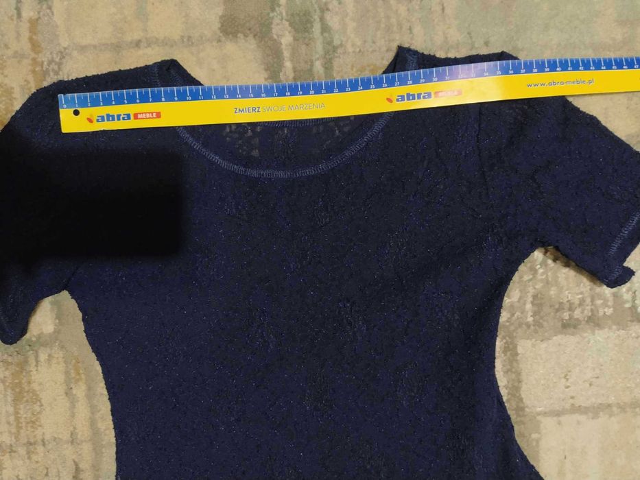Damskie granatowe body