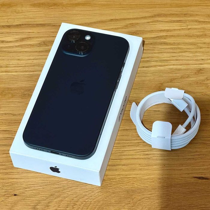  Apple iPhone 15 128GB Black Czarny Gwarancja ROK Faktura
