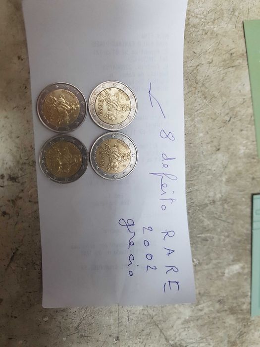Moeda da Grécia de 2€ rare com defeito de fabricação 2002