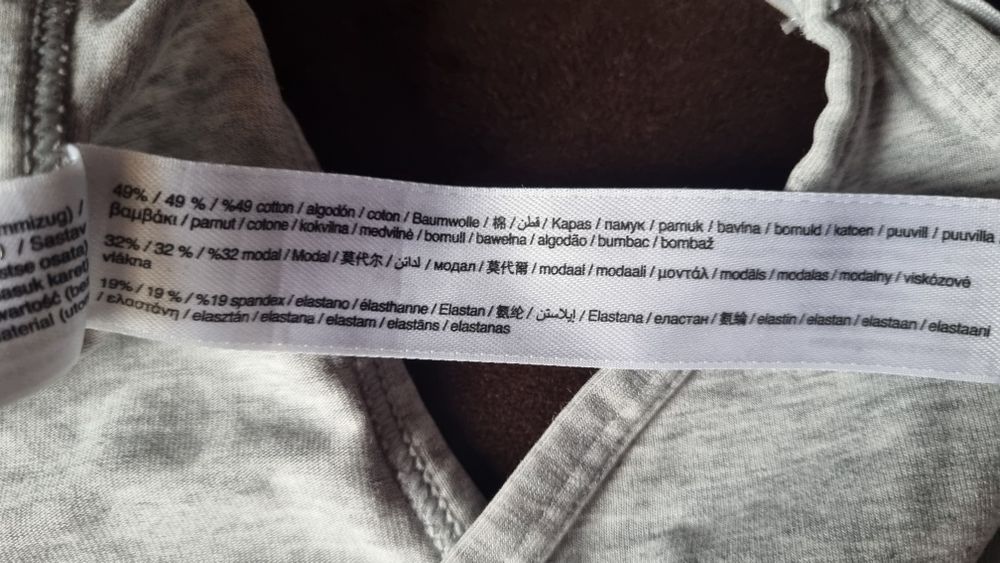 Bawełniany stanik biustonosz top sportowy bravado L