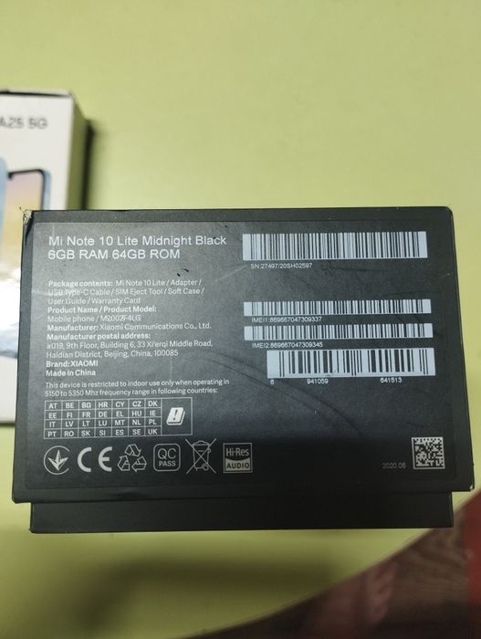 Samsung А-70  Redmi NOT 10 Lite  6/64