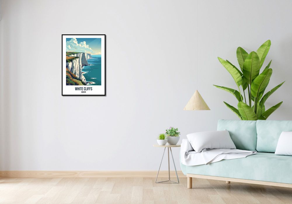 Plakat 50x70cm White Cliffs, Dover