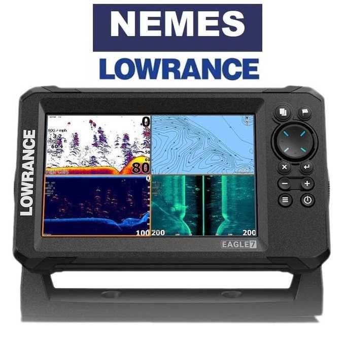 Echosonda Lowrance EAGLE 7" z przetwornikiem TRIPLESHOT HD nowość RATY