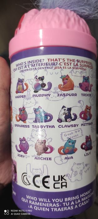М'яка іграшка Котик у банці Misfittens W3 в асортименті,