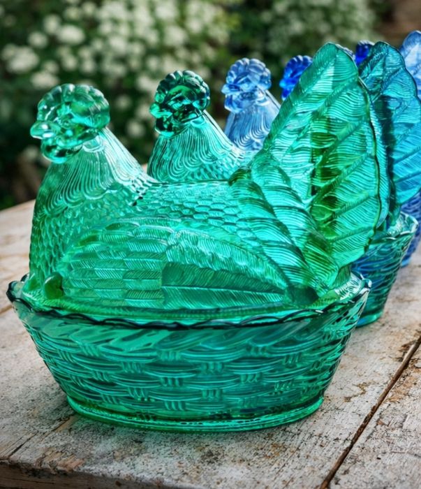 Skup szkła kury porcelana lata 70