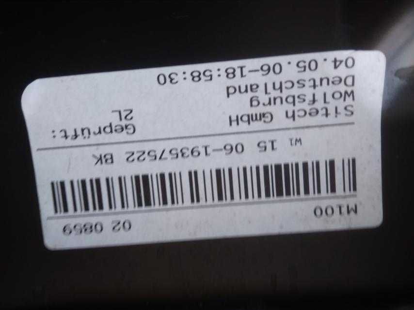 Заданий диван VW Passat, седан, 2009