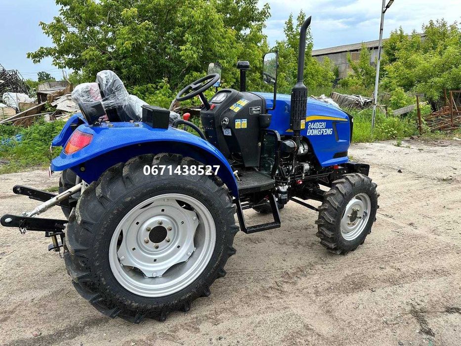 Мінітрактор Dongfeng 244DG2U Реверс Примусова гідравліка Дводиск зчепл