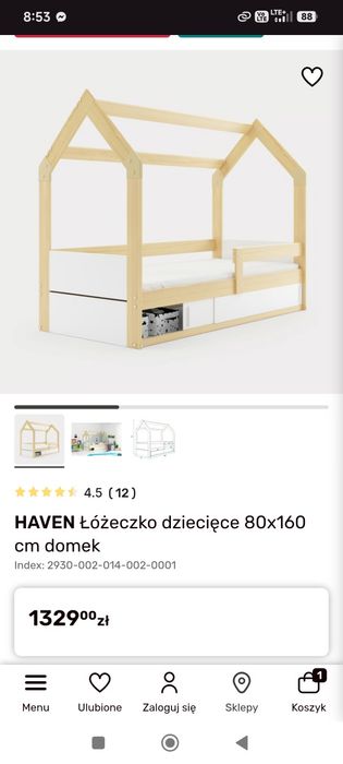 Sprzedam łóżko domek