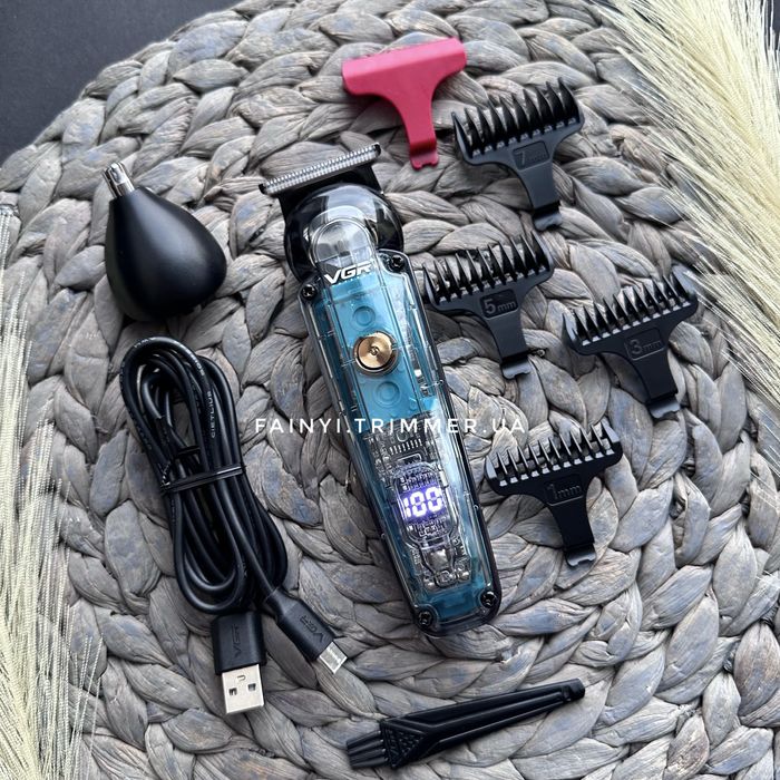 ‼️IPX6‼️Водонепроникна бритва тример для бороди голови VGR HydroCut