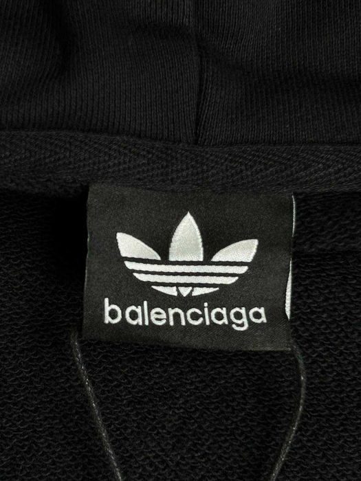 Balenciaga x Adidas - zip hoodie худи черная зіпка худі кофта