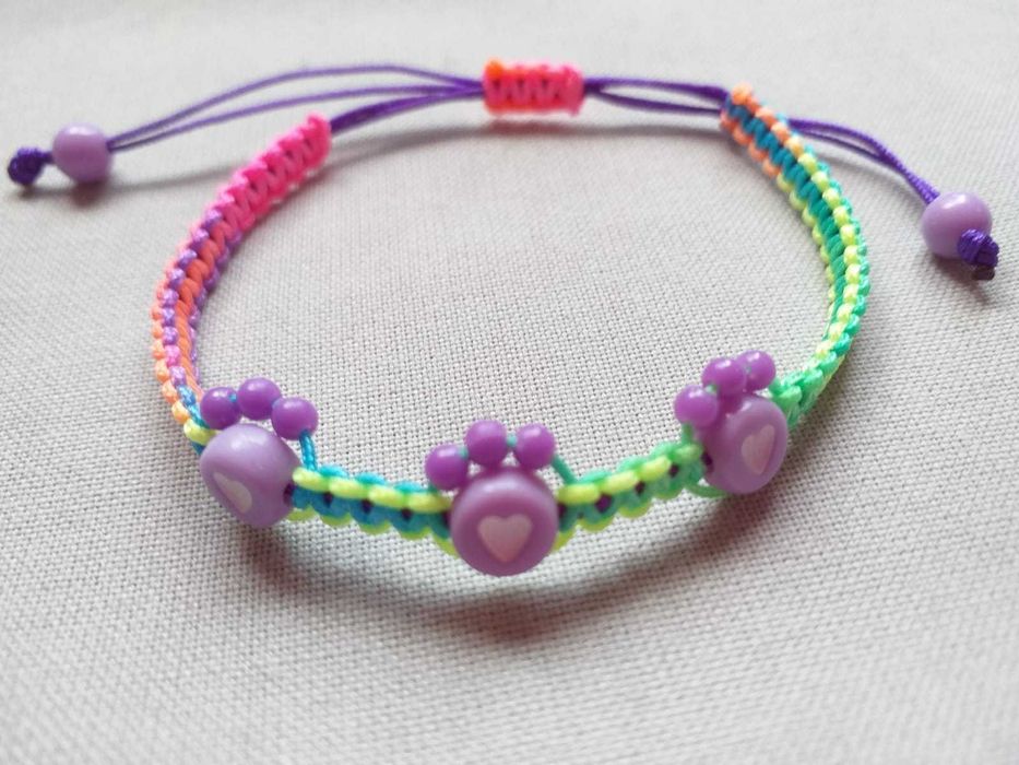 12 Pulseiras Patinha de Pet em diversas cores