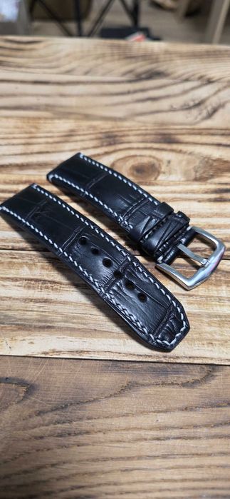 Ремешок для часов крокодиловая 22мм: шкіра крокодила, пітона, варана