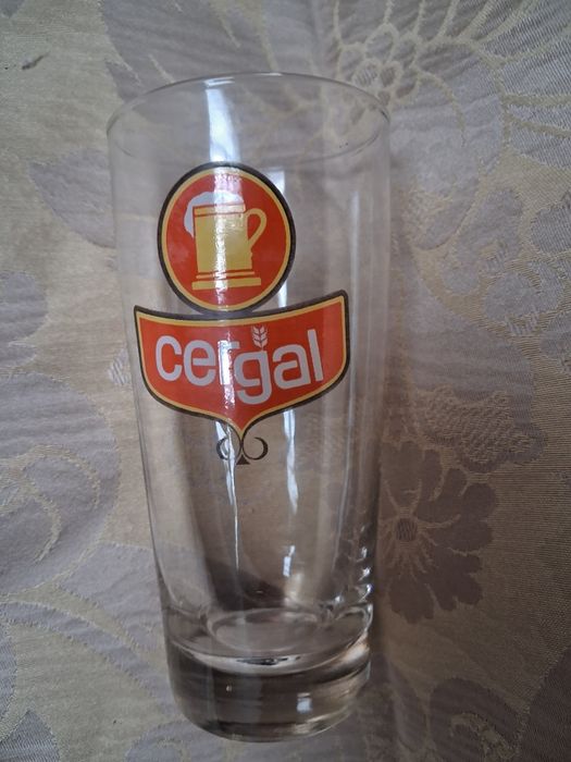Copo vintage da extinta marca de cervejas portuguesa "CERGAL".
