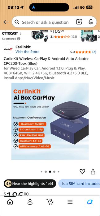 Carlink Kit - BOX ANDROID Full HD