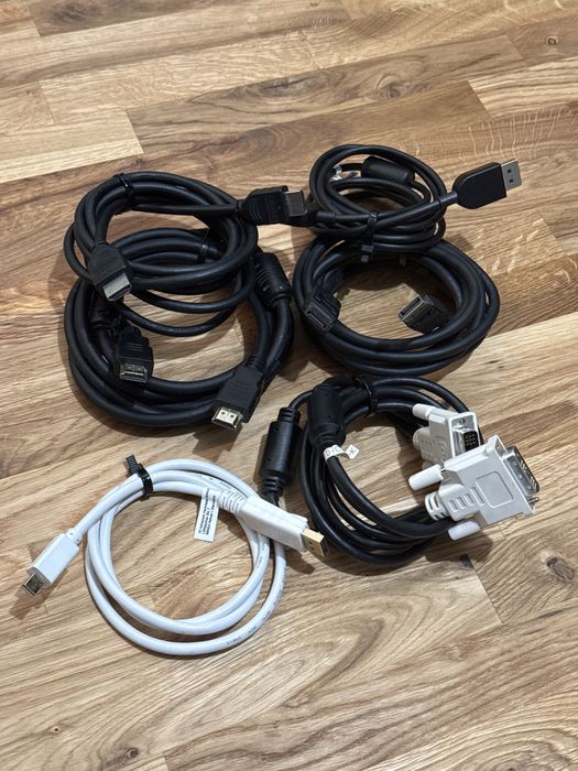 Kable HDMI, DisplayPort, DVI, mini DisplayPort