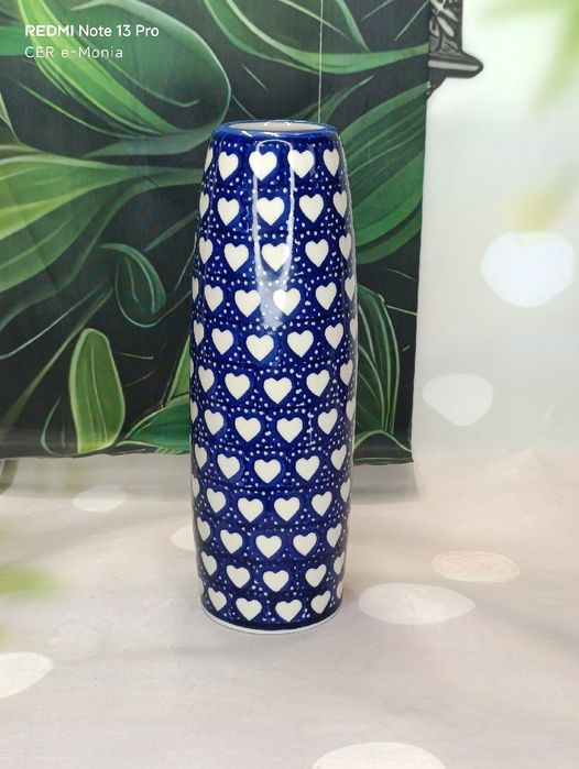 Wazon ceramiczny wysoki ceramika Bolesławiec