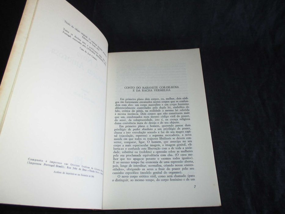Livro A Nova Desordem Amorosa Pascal Bruckner Alain Finkielkraut