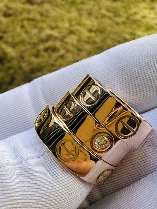 Золотые кольца cartier 585