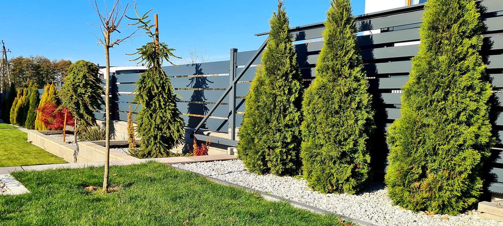 Brama aluminiowa ogrodzenie przęsła furtka